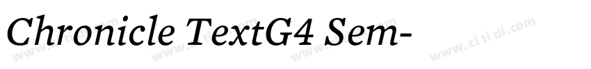 Chronicle TextG4 Sem字体转换